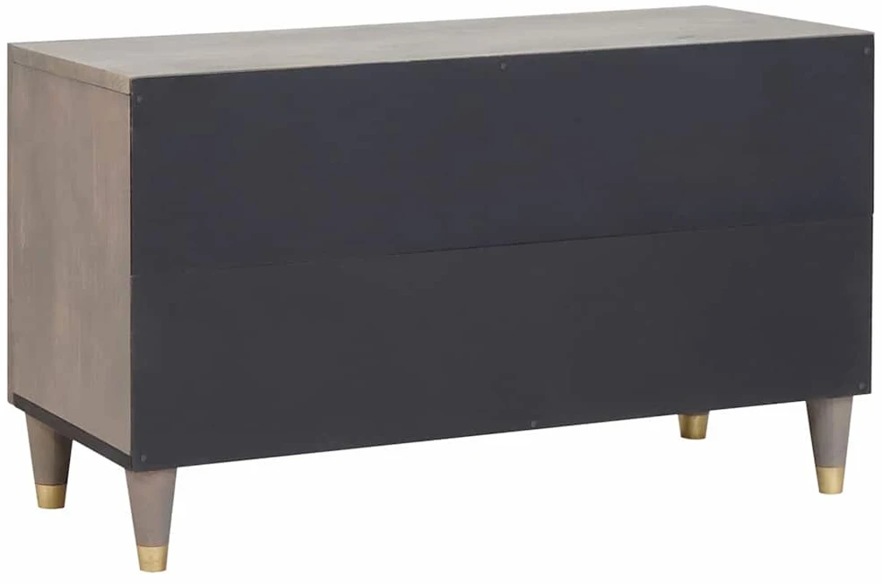 Televizoriaus spintelė Pilka 80 x 33 x 46 cm Kietas mango medis