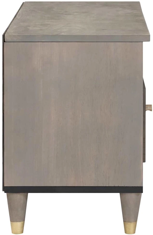 Televizoriaus spintelė Pilka 80 x 33 x 46 cm Kietas mango medis