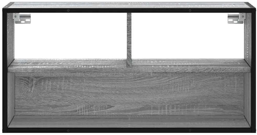 TV staliukas Televizoriaus spintelė, pilka, 80x31x39,5cm, mediena ir metalas
