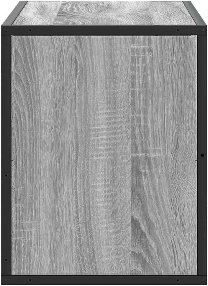 TV staliukas Televizoriaus spintelė, pilka, 80x31x39,5cm, mediena ir metalas