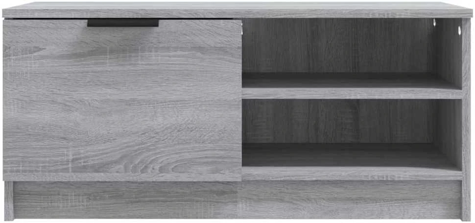 TV staliukas Televizoriaus spintelė, pilka, 80x35x36,5cm, apdirbta mediena