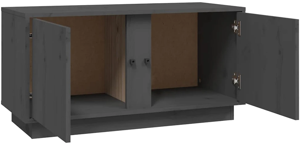 TV staliukas Televizoriaus spintelė, pilka, 80x35x40,5cm, pušies masyvas
