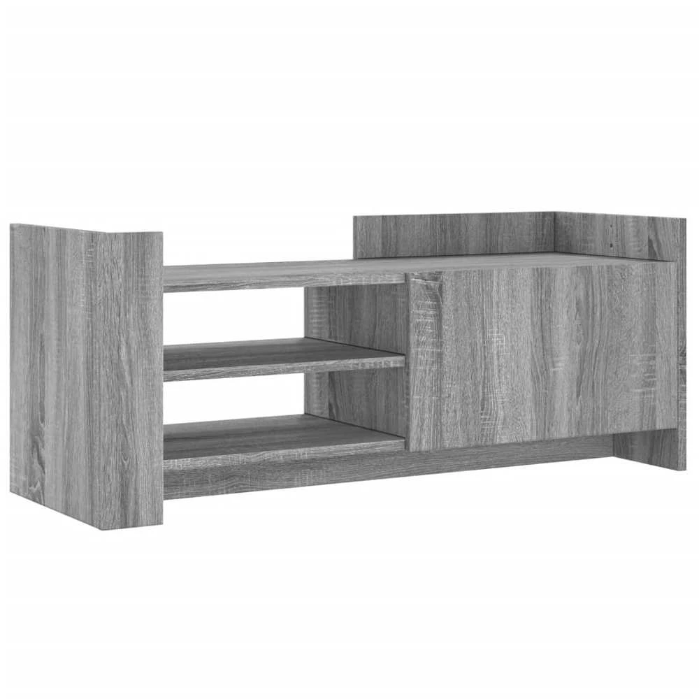 TV staliukas Televizoriaus spintelė, pilka ąžuolo, 100x35x40cm, mediena