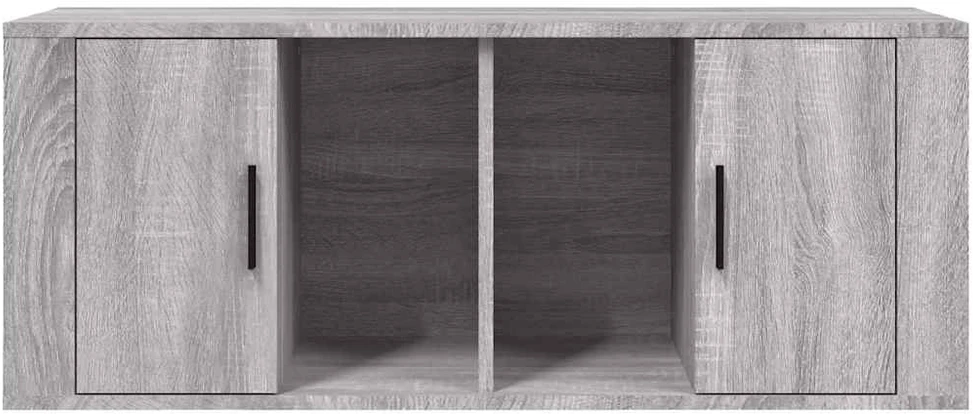 TV staliukas Televizoriaus spintelė, pilka ąžuolo, 100x35x40cm, mediena