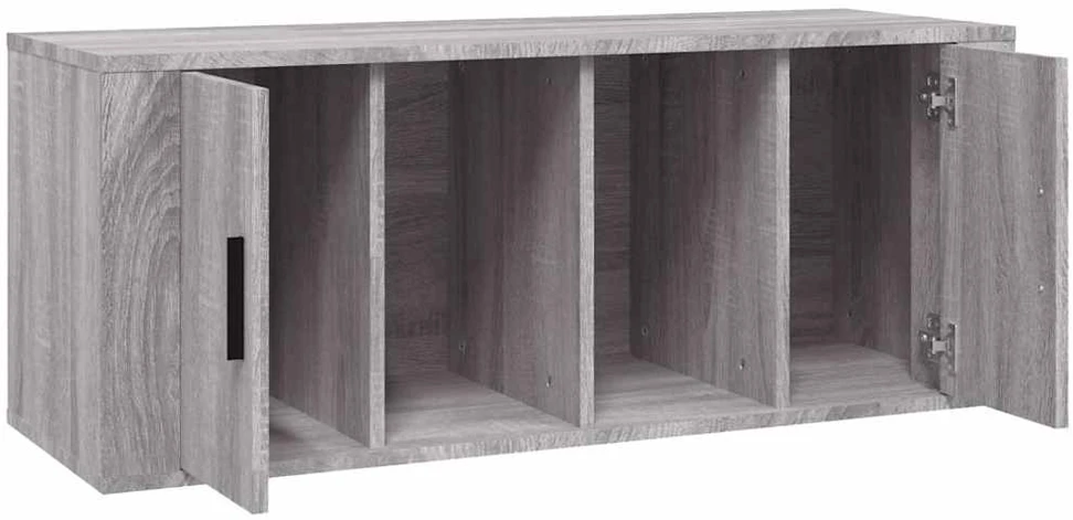 TV staliukas Televizoriaus spintelė, pilka ąžuolo, 100x35x40cm, mediena