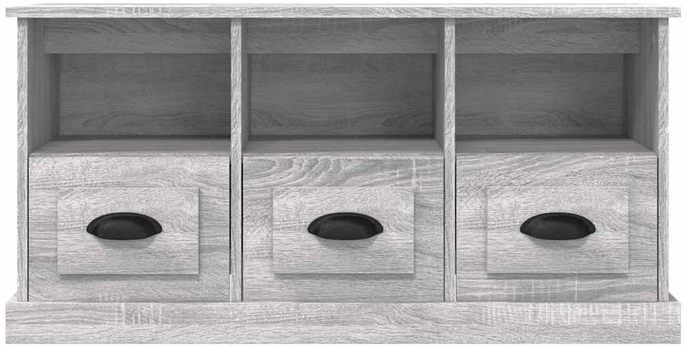 TV staliukas Televizoriaus spintelė, pilka ąžuolo, 100x35x50cm, mediena