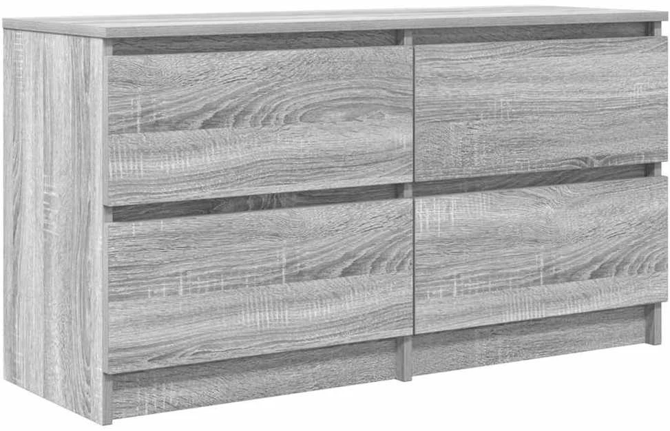 TV staliukas Televizoriaus spintelė, pilka ąžuolo, 100x35x55cm, mediena
