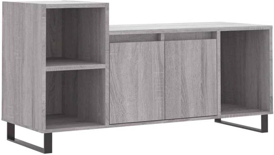 TV staliukas Televizoriaus spintelė, pilka ąžuolo, 100x35x55cm, mediena