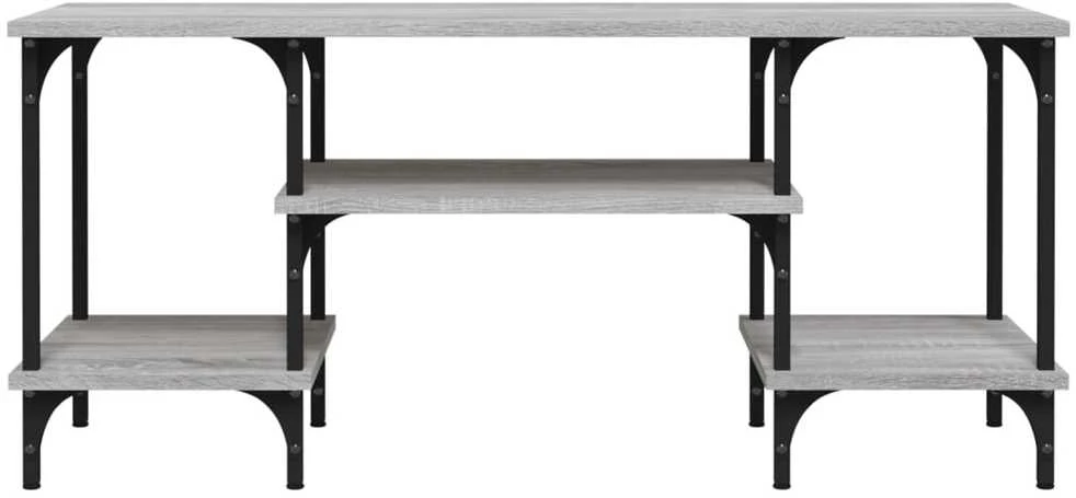 TV staliukas Televizoriaus spintelė, pilka ąžuolo, 102x35x45,5cm, mediena
