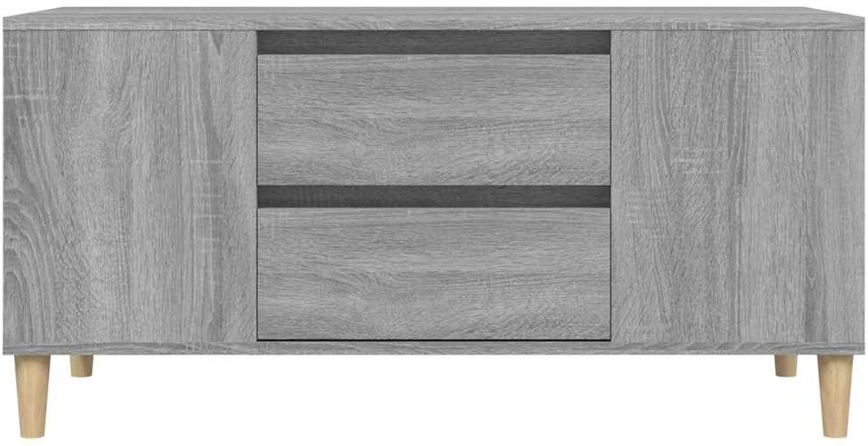 TV staliukas Televizoriaus spintelė, pilka ąžuolo, 102x44,5x50cm, mediena