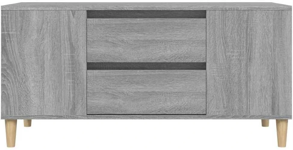 TV staliukas Televizoriaus spintelė, pilka ąžuolo, 102x44,5x50cm, mediena