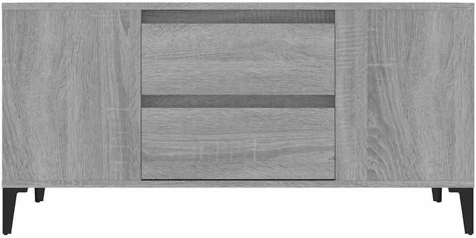 TV staliukas Televizoriaus spintelė, pilka ąžuolo, 102x44,5x50cm, mediena