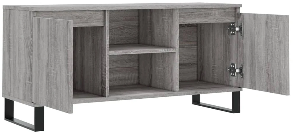 TV staliukas Televizoriaus spintelė, pilka ąžuolo, 104x35x50cm, mediena
