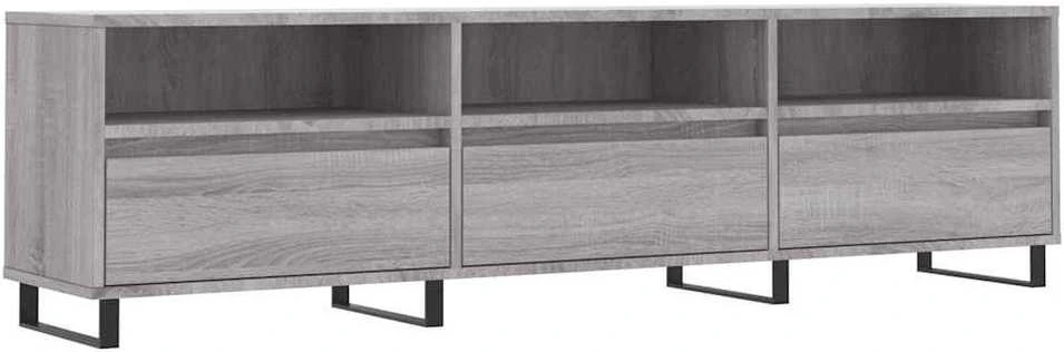 TV staliukas Televizoriaus spintelė, pilka ąžuolo, 150x30x44,5cm, mediena