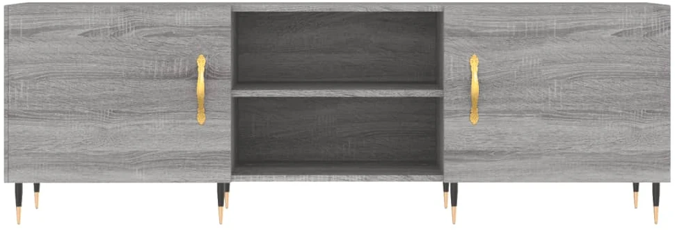 TV staliukas Televizoriaus spintelė, pilka ąžuolo, 150x30x50cm, mediena