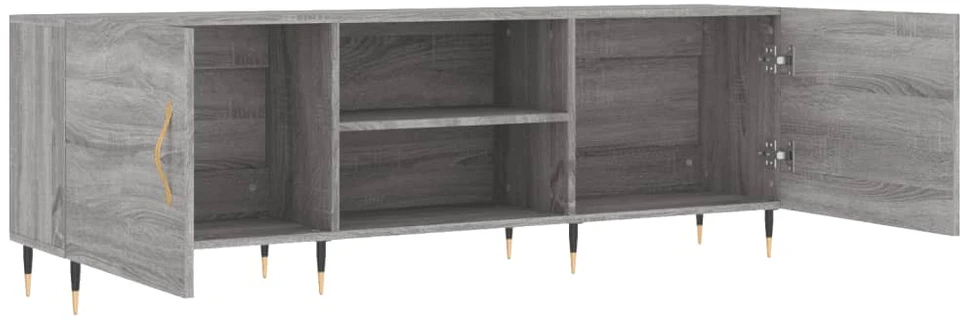 TV staliukas Televizoriaus spintelė, pilka ąžuolo, 150x30x50cm, mediena