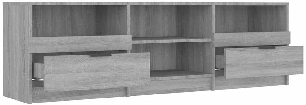 TV staliukas Televizoriaus spintelė, pilka ąžuolo, 150x33,5x45cm, mediena