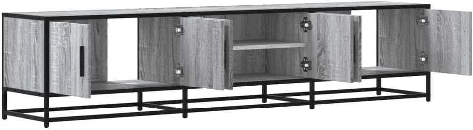 TV staliukas Televizoriaus spintelė, pilka ąžuolo, 180x35x41cm, mediena