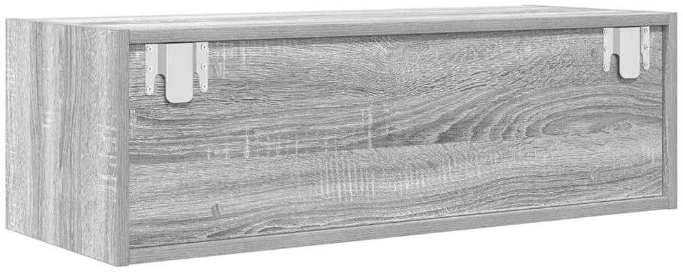 TV staliukas Televizoriaus spintelė, pilka ąžuolo, 80x31x25,5 cm, mediena