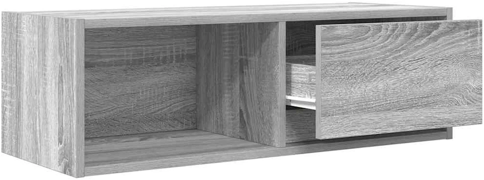TV staliukas Televizoriaus spintelė, pilka ąžuolo, 80x31x25,5 cm, mediena
