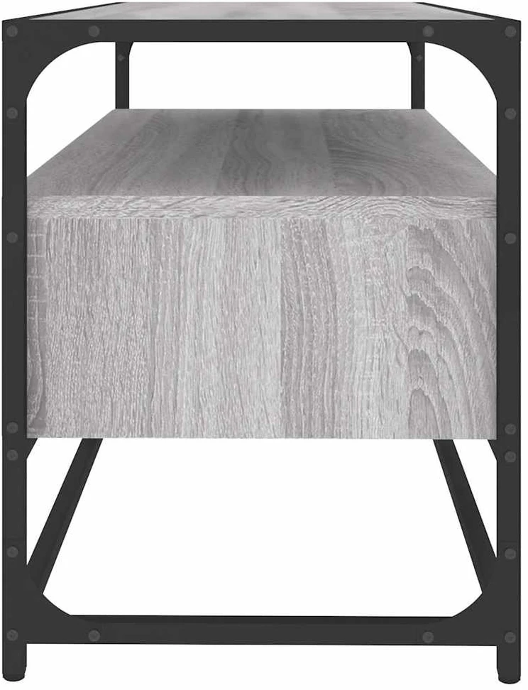 TV staliukas Televizoriaus spintelė, pilka ąžuolo, 80x35x45cm, mediena