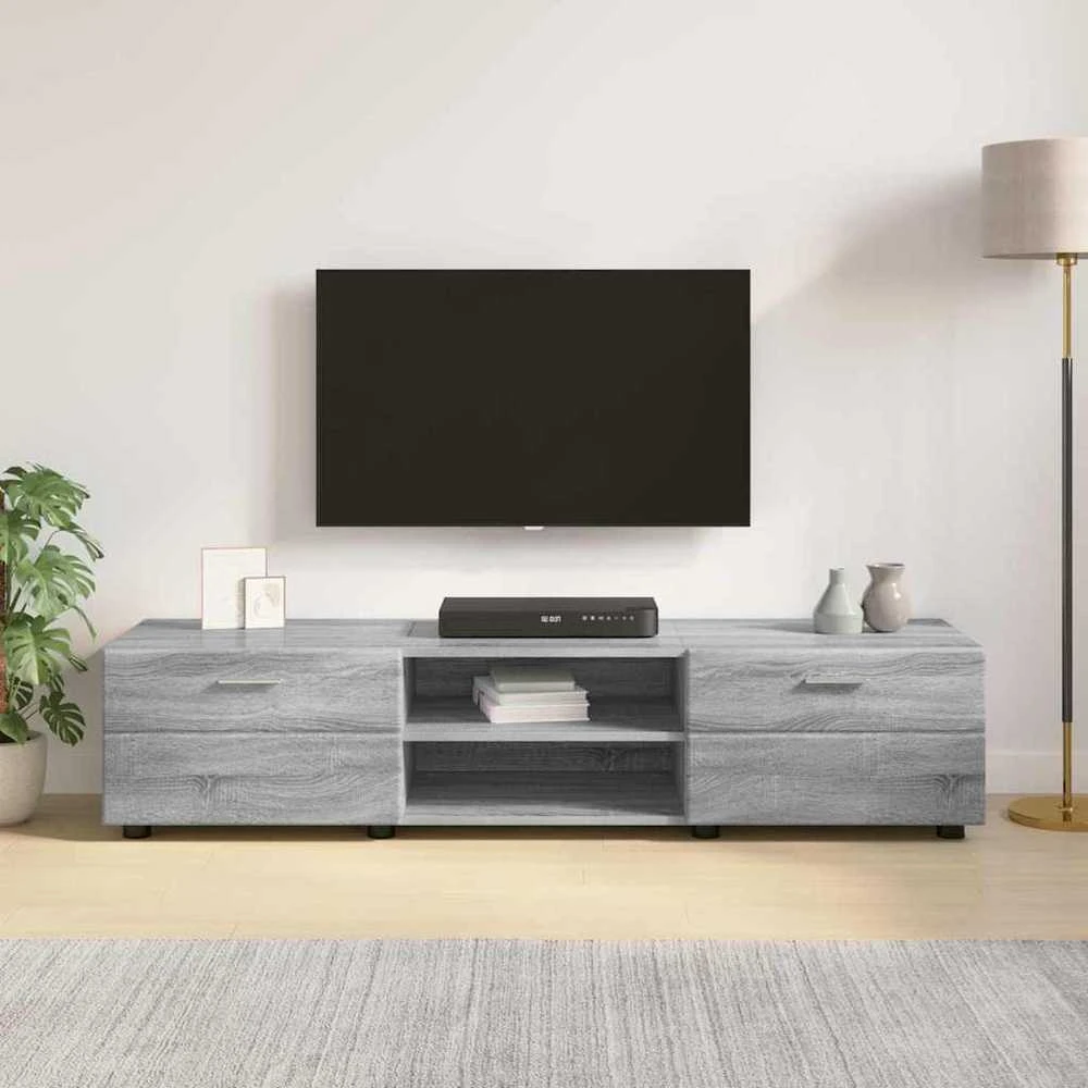 Medinė spinta 150 x 39 x 30 cm Pilkas Sonoma Apdirbta mediena