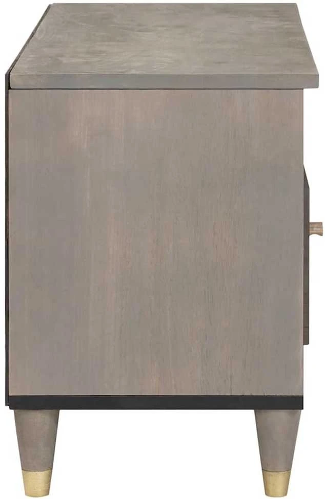 Televizoriaus spintelė Pilka 80 x 33 x 46 cm Kietas mango medis