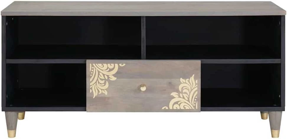 Televizoriaus spintelė su stalčių Pilka 100 x 33 x 46 cm
