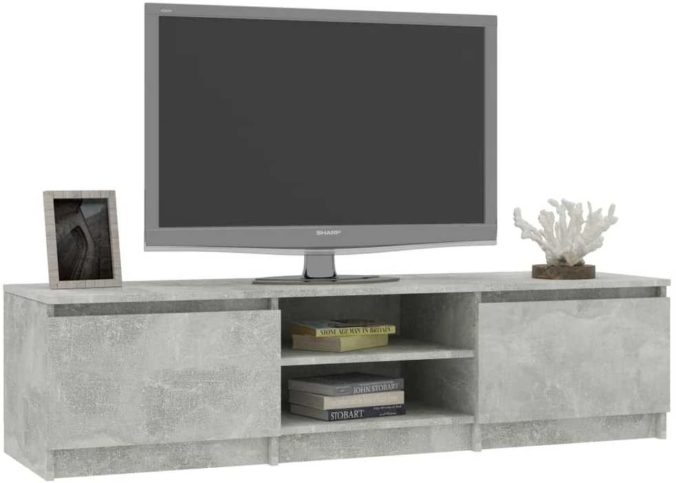 TV staliukas Televizoriaus spintelė, betono, 140x40x35,5cm, apdirbta mediena