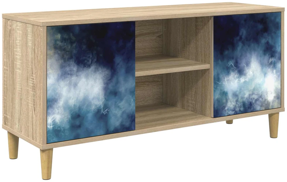 TV staliukas Televizoriaus spintelė RAALTE 102 x 33 x 50 cm Sonoma ąžuolo