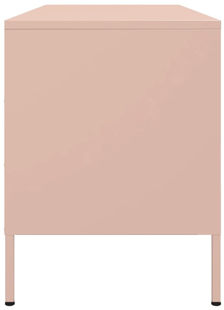 TV staliukas Televizoriaus spintelė, rožinė, 100,5x39x50,5cm, plienas