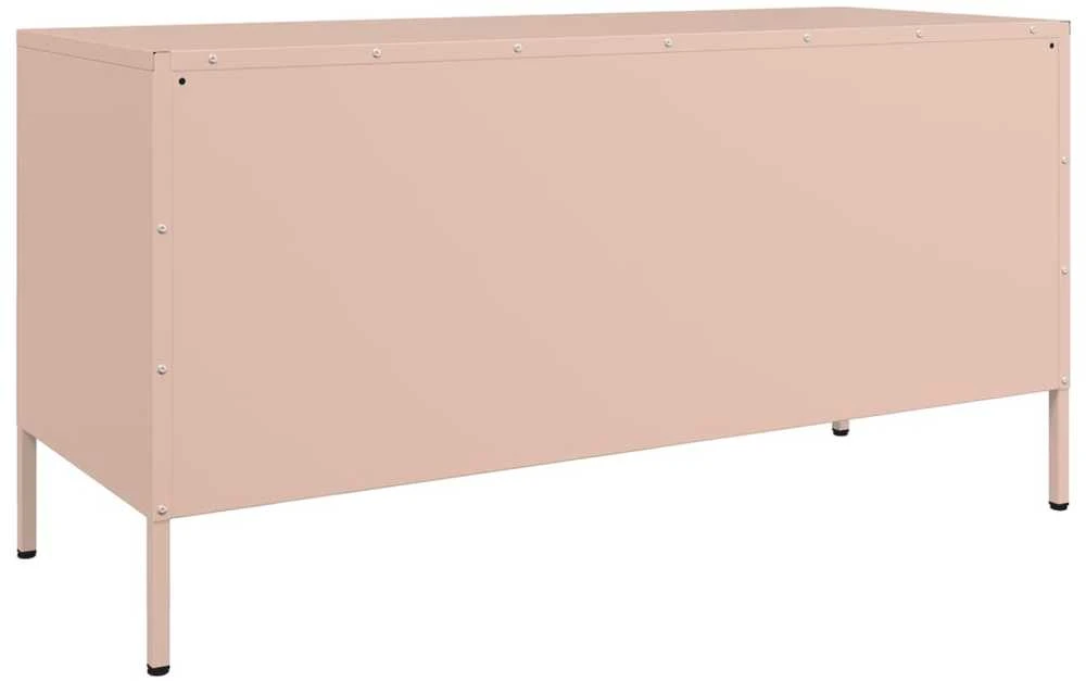 TV staliukas Televizoriaus spintelė, rožinė, 100,5x39x50,5cm, plienas