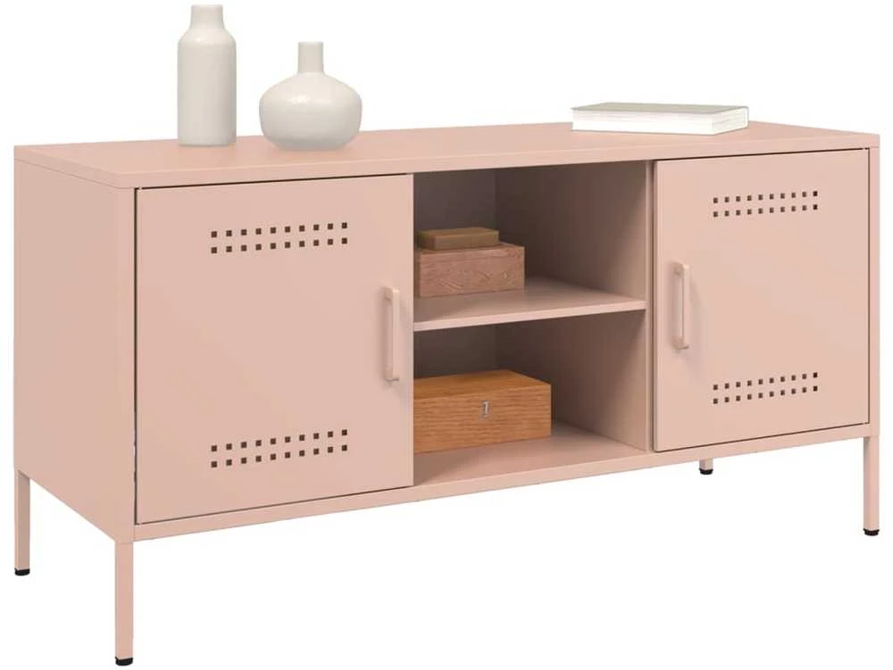 TV staliukas Televizoriaus spintelė, rožinė, 100,5x39x50,5cm, plienas