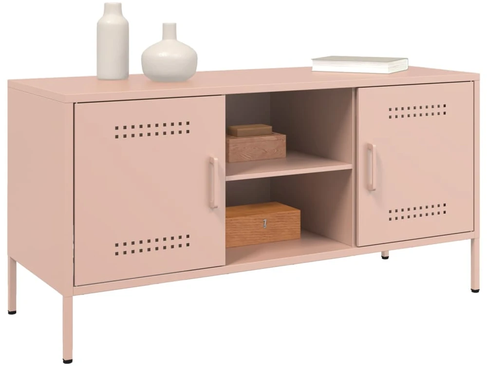 TV staliukas Televizoriaus spintelė, rožinė, 100,5x39x50,5cm, plienas