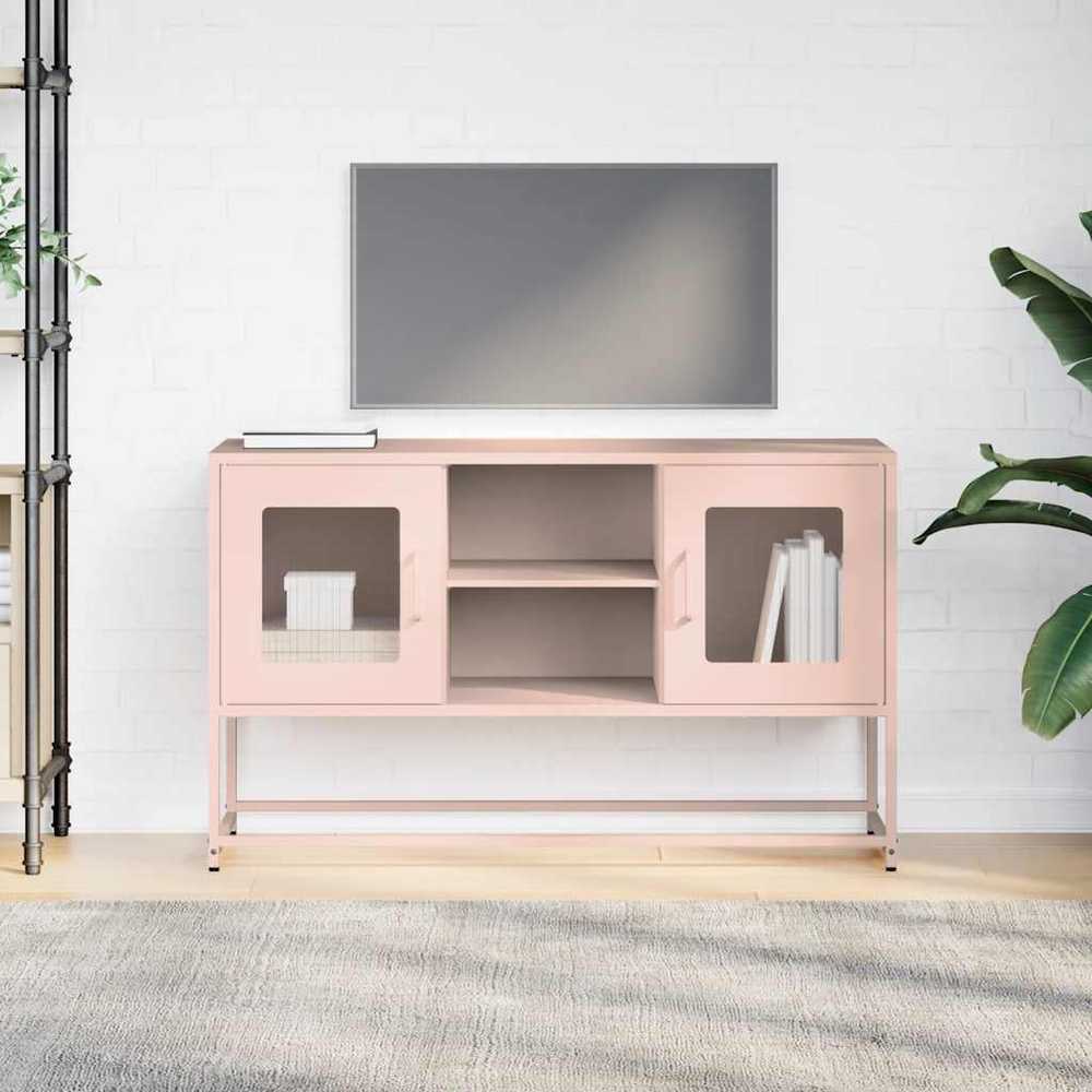 TV staliukas Televizoriaus spintelė, rožinė, 100,5x39x60,5cm, plienas