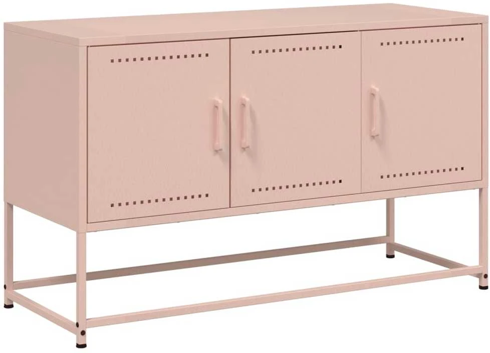 TV staliukas Televizoriaus spintelė, rožinė, 100,5x39x60,5cm, plienas