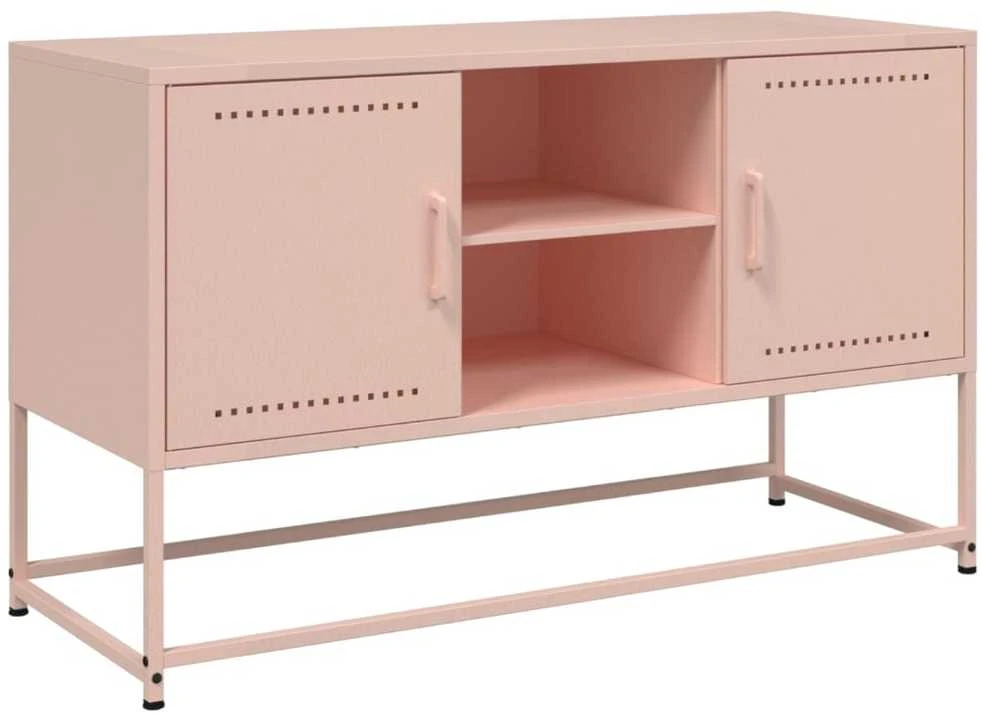 TV staliukas Televizoriaus spintelė, rožinė, 100,5x39x60,5cm, plienas