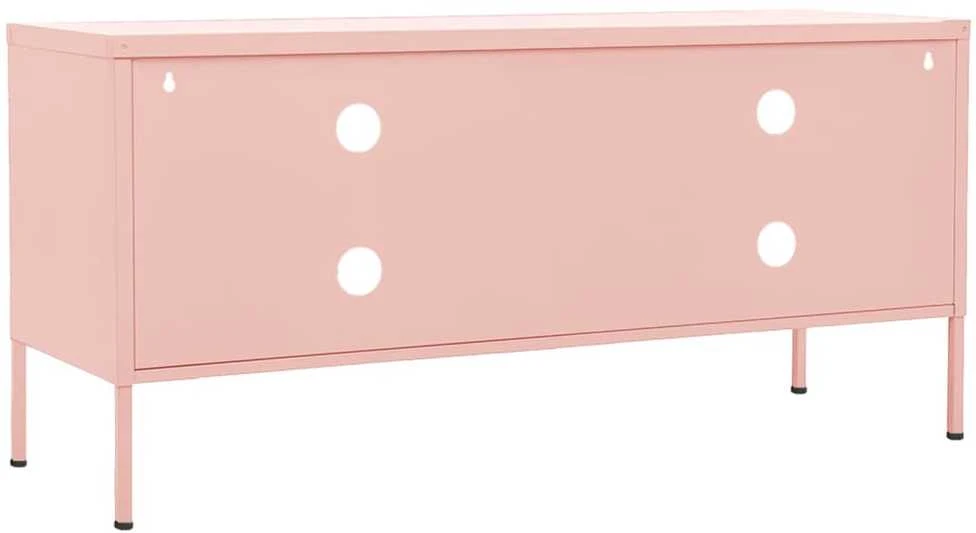 TV staliukas Televizoriaus spintelė, rožinė, 105x35x50cm, plienas