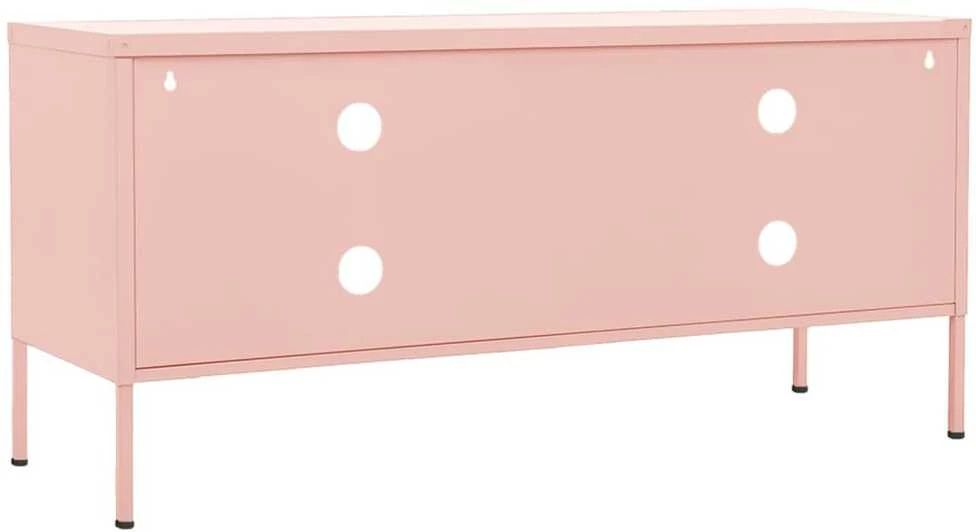 TV staliukas Televizoriaus spintelė, rožinė, 105x35x50cm, plienas