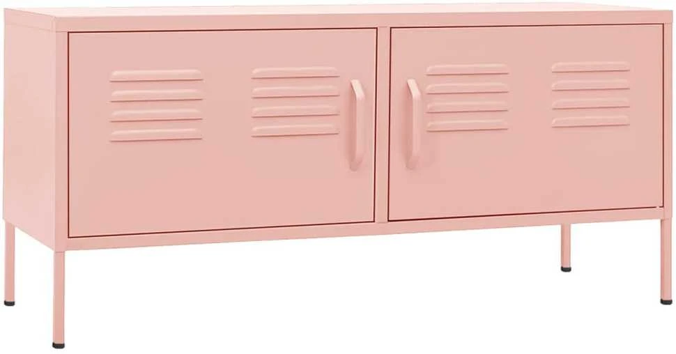 TV staliukas Televizoriaus spintelė, rožinė, 105x35x50cm, plienas