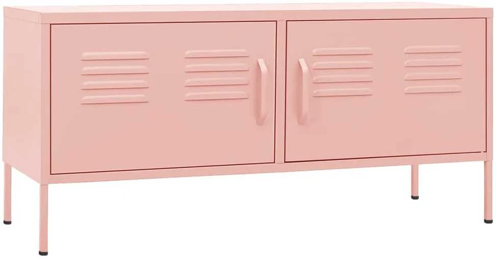 TV staliukas Televizoriaus spintelė, rožinė, 105x35x50cm, plienas