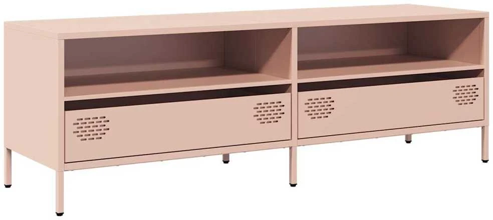 TV staliukas Televizoriaus spintelė, rožinė, 135x39x43,5cm, plienas