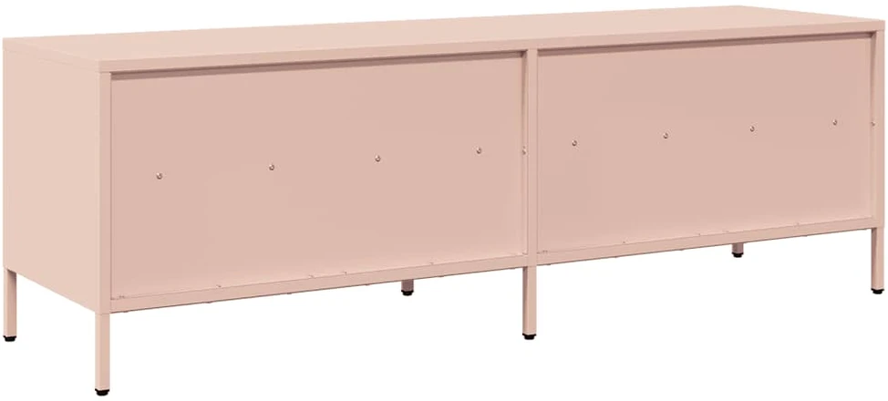 TV staliukas Televizoriaus spintelė, rožinė, 135x39x43,5cm, plienas