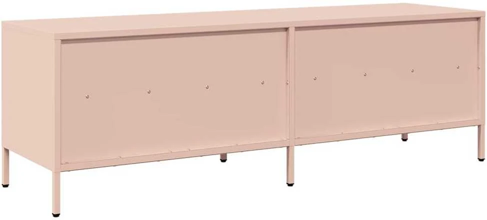 TV staliukas Televizoriaus spintelė, rožinė, 135x39x43,5cm, plienas