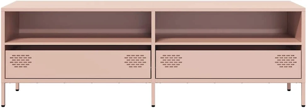 TV staliukas Televizoriaus spintelė, rožinė, 135x39x43,5cm, plienas