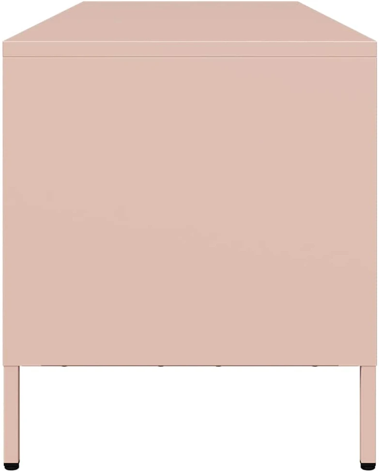 TV staliukas Televizoriaus spintelė, rožinė, 135x39x43,5cm, plienas