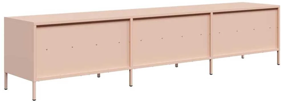 TV staliukas Televizoriaus spintelė, rožinės, 202x39x43,5 cm, plienas