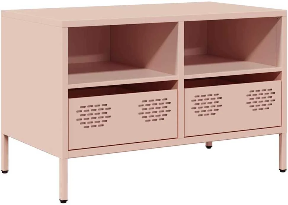 TV staliukas Televizoriaus spintelė, rožinės, 68x39x43,5cm, plienas
