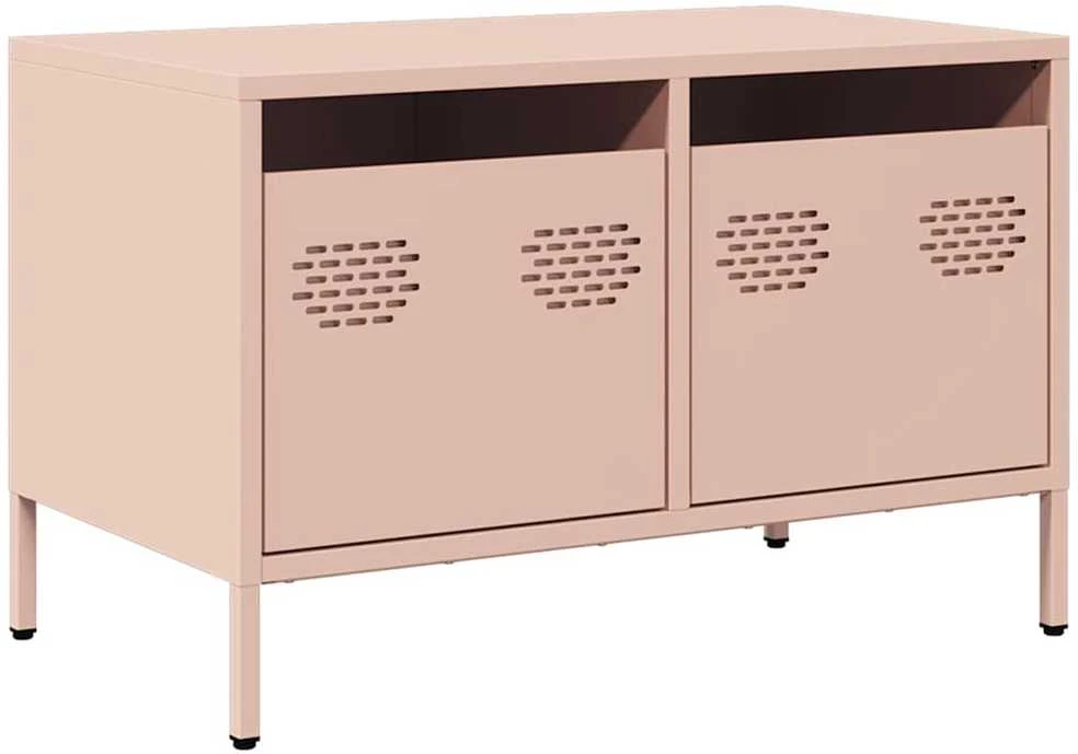 TV staliukas Televizoriaus spintelė, rožinės, 68x39x43,5cm, plienas