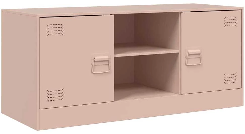 TV staliukas Televizoriaus spintelė, rožinės spalvos, 99x39x44cm, plienas